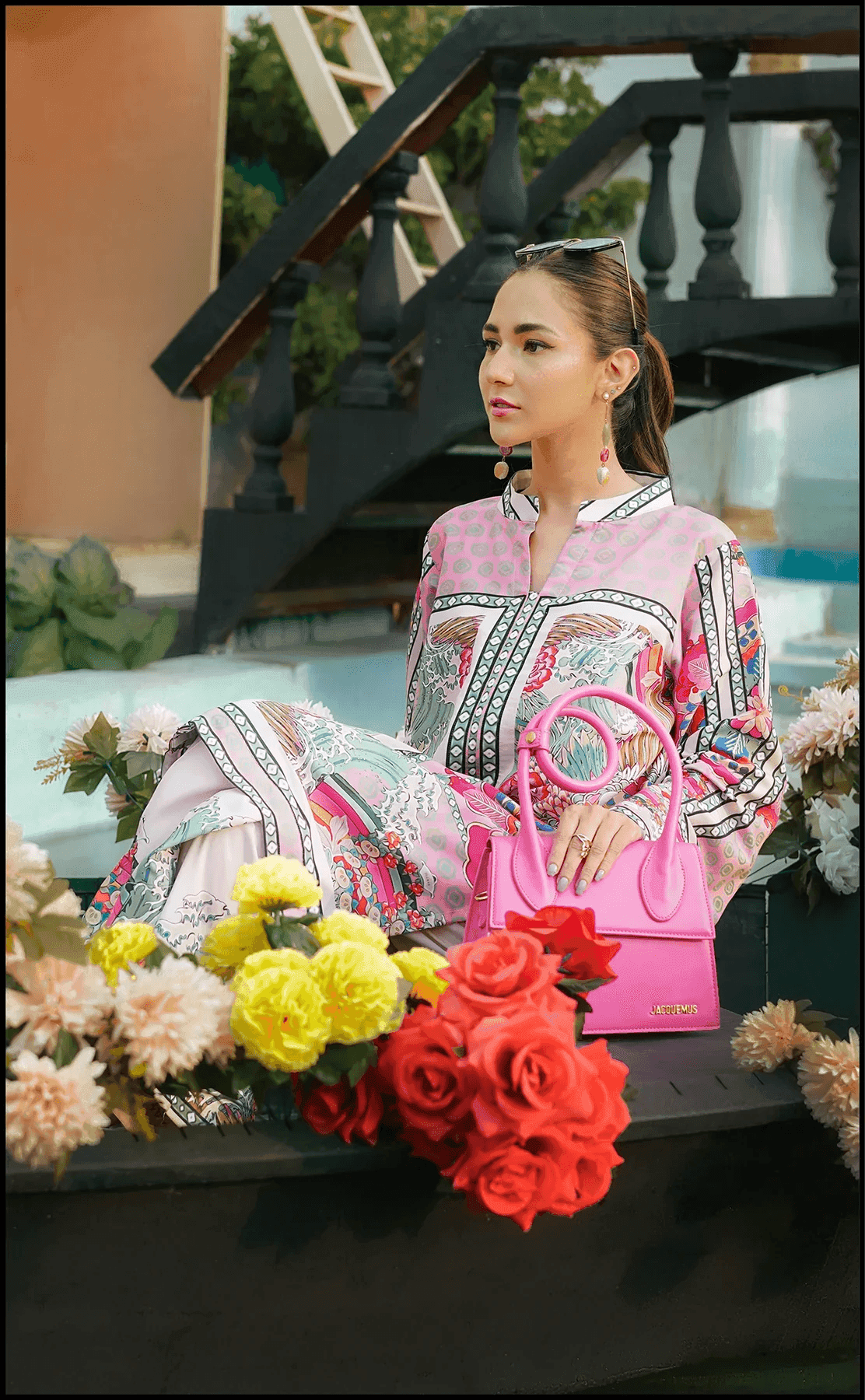 Korean BSY Velvet Digital Printed Co-Ord Set for Women - SEEANS