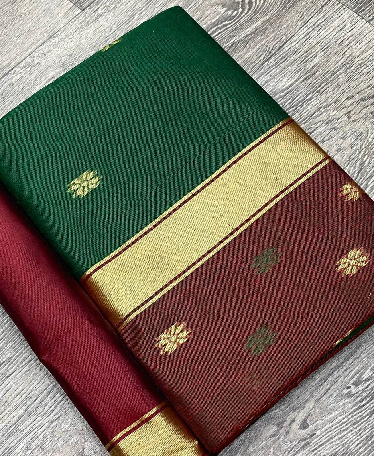 Bollywood-Style Linen Soft Saree – Vintage Weaving Design | SEEANS - SEEANS