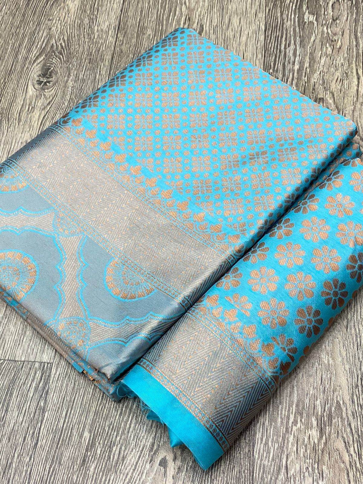 Kanjivaram Soft Litchi Silk Saree | Luxurious & Comfortable - SEEANS